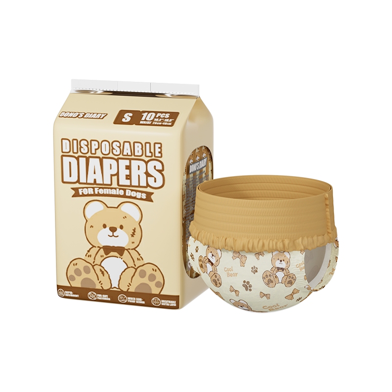 Dono's Diary Disposable Pet Diapers for Female Dogs